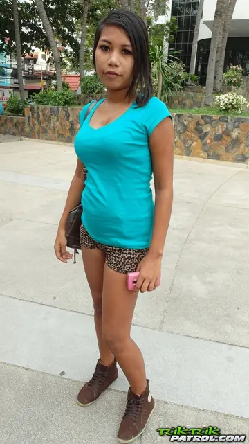 Thai Amateur Poses in Her Panties Outdoors