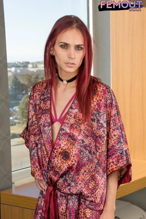 Redhead Trans Woman Strips Out of Her Panties – photo 3 of 16