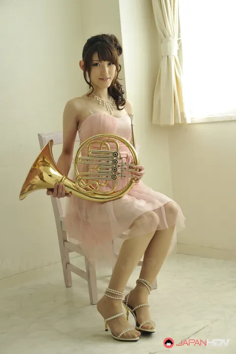 Kanako Iioka: Asian Brunette Strips Out of Her Skirt and Heels – photo 2 of 15