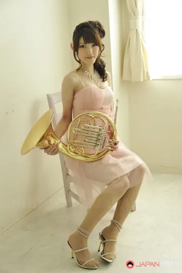 Kanako Iioka – Asian Brunette Strips Out of Her Skirt and Heels