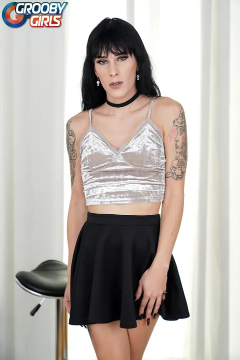 Trans Woman in Panties Reveals Her Cock and Ass – photo 1 of 16