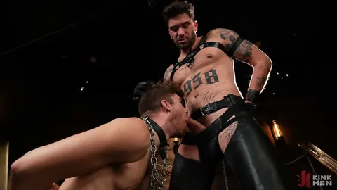 Bound Stud Gets Fucked and Takes a Gay Cumshot – photo 2 of 21