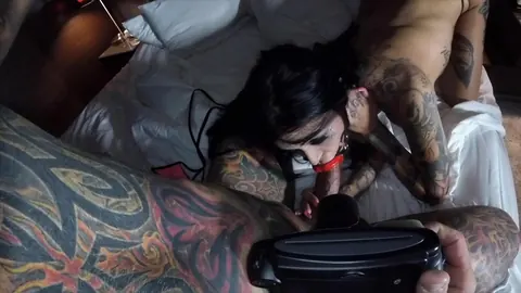 Janey Doe: Busty Brunette with Piercings Gives a Blowjob and Takes Anal – photo 4 of 16