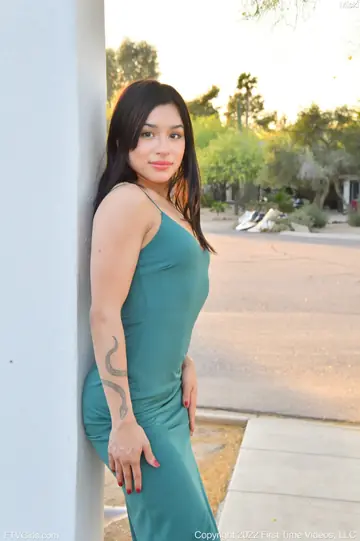Petite Latina Brunette Reveals Her Tits and Spreads Her Pussy in Public