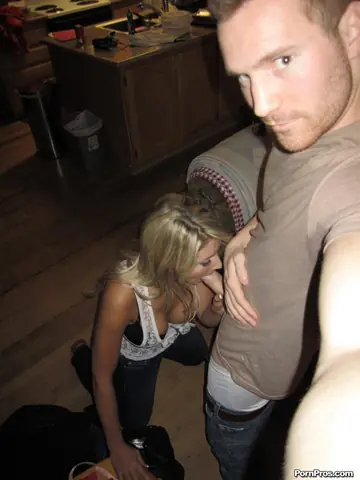 Blonde with Big Tits Sucks Cock and Gets Fucked Doggy and Missionary
