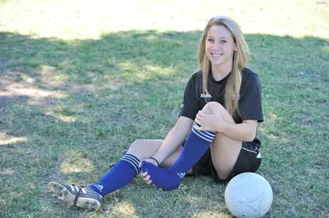 Athletic Babe Strips Nude Outdoors in Shorts and Socks