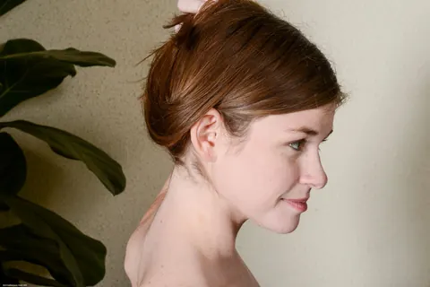 Lara Brookes: Pale Redhead with Big Natural Tits Poses Nude – photo 17 of 21