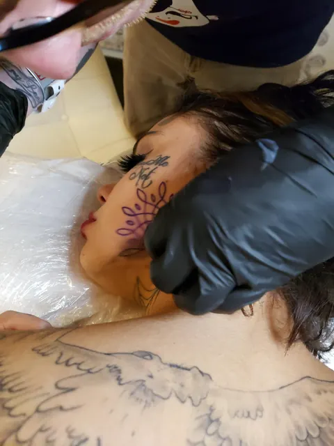 Genevieve Sinn: Thick Latina with Tattoos Takes Anal Doggy Style in a Threesome – photo 1 of 16