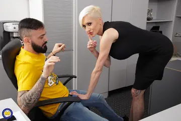 Tanya Virago – Tall Blonde Secretary Takes Anal and Cum on Her Big Tits