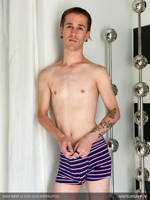 Twink Strokes His Cock and Gets Fucked Bareback Missionary – photo 4 of 20