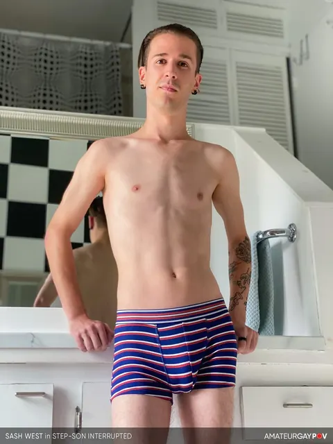 Twink Strokes His Cock and Gets Fucked Bareback Missionary – photo 3 of 20