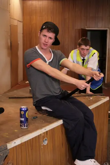 Officer Sucks Twink and Fucks Him Missionary with a Dildo