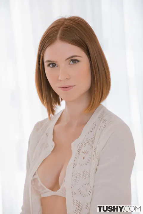 Pepper Hart: Short-Haired Redhead Takes Anal and a Facial in Lingerie – photo 6 of 20