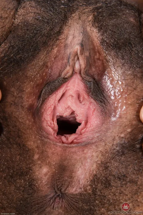 Olivia Green: Slim Ebony Brunette Shows Hairy Armpits and Pussy – photo 19 of 21