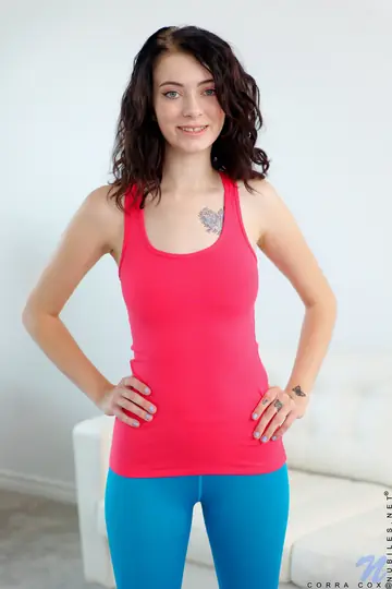 Slim Brunette Strips Out of Her Yoga Pants and Spreads Her Pink Pussy