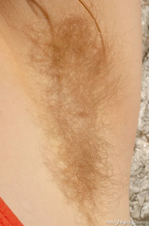 Redhead with Big Tits Spreads Her Hairy Pussy in the Open Air – photo 5 of 21