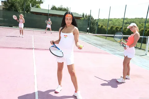 Anna Rose: Tennis Players in Skirts Have Lesbian Orgy Outdoors – photo 4 of 21