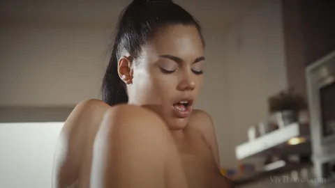 Apolonia Lapiedra: Latina Lesbians Eat and Finger Each Other's Pussies on the Kitchen Counter – photo 8 of 16