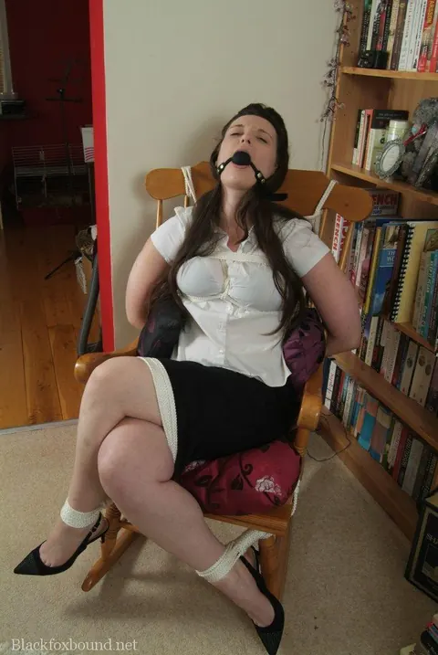 Ivy Rain: Busty British Brunette Tied Up in Heels Spreads Her Legs – photo 7 of 16
