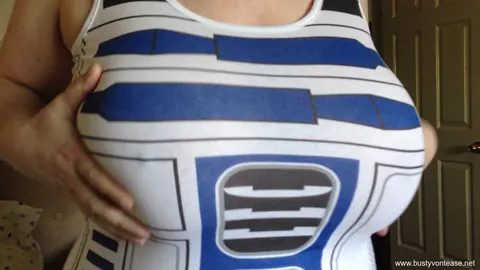 Busty Von Tease: BBW Brunette with Big Natural Tits Spreads in Costume – photo 12 of 20