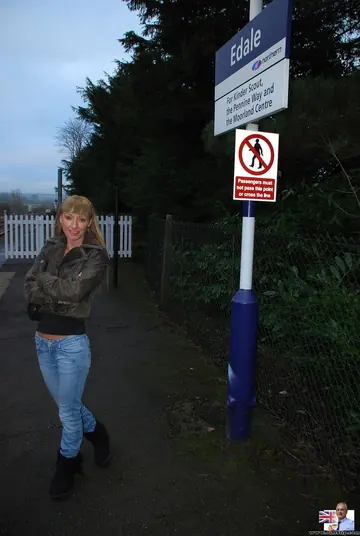 British Woman in Stockings and Boots Fucks a Man