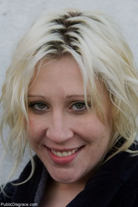 Krissy Leigh: Blonde MILF Takes Bondage Facials in Public – photo 17 of 20