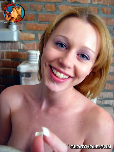Lexi Mathews: Petite Redhead Sucks Dick and Takes a Facial in Jeans – photo 13 of 21