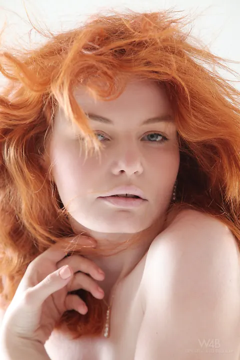 Barbara Babeurre: Pale Redhead Slips Off Her Dress and Spreads Her Hairy Pussy – photo 6 of 16