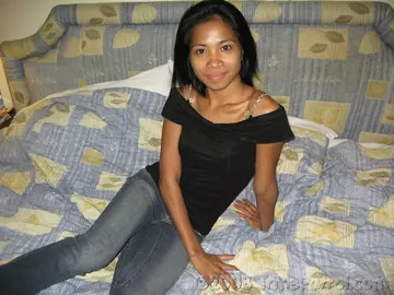 Filipina Undresses in the Bathroom for Standing Sex