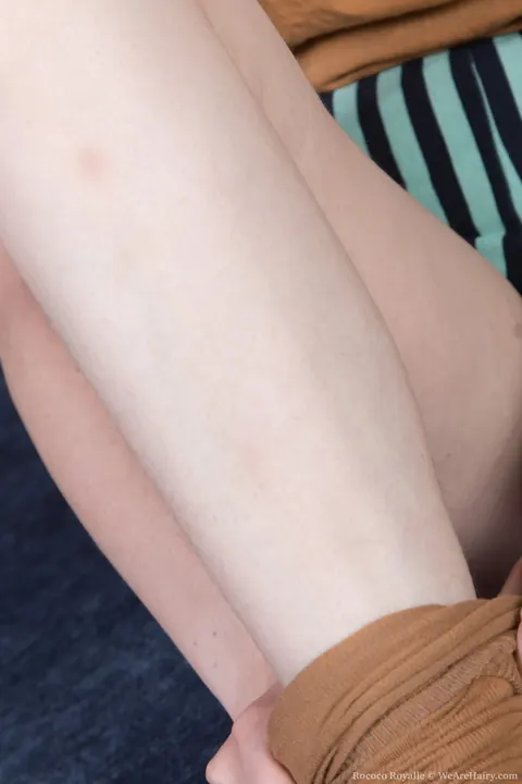 Rococo Royalle: Slim Tall Redhead in Socks Shows Her Hairy Pussy – photo 2 of 17