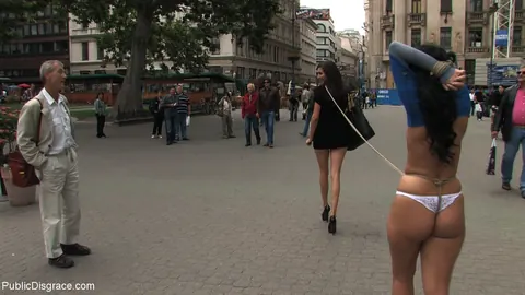 Brunette Submits to Public Bondage Outdoors – photo 18 of 21