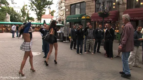 Brunette Submits to Public Bondage Outdoors – photo 11 of 21