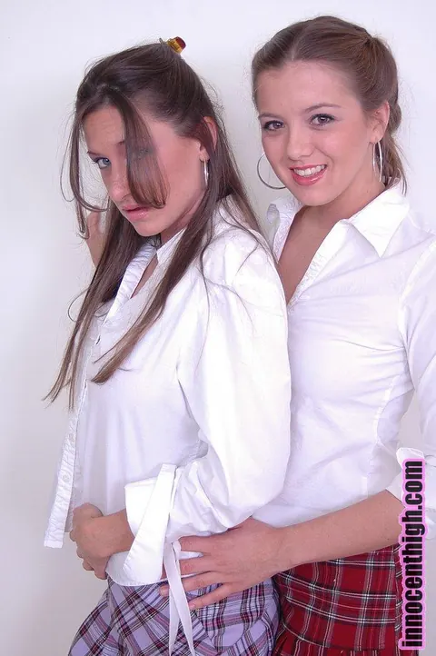 Becky LeSabre: Tall Brunettes Lick and Finger Pussies in Uniforms – photo 2 of 21
