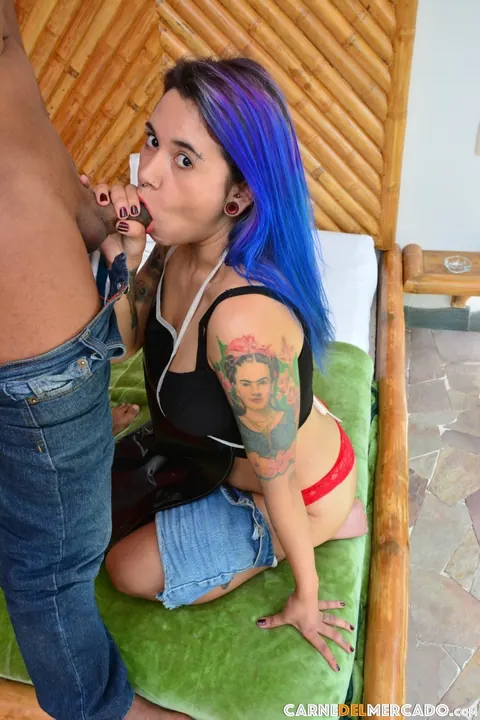 Charlotte Franco: Busty Colombian Latina Sucks and Rides a Black Man Outdoors – photo 12 of 21
