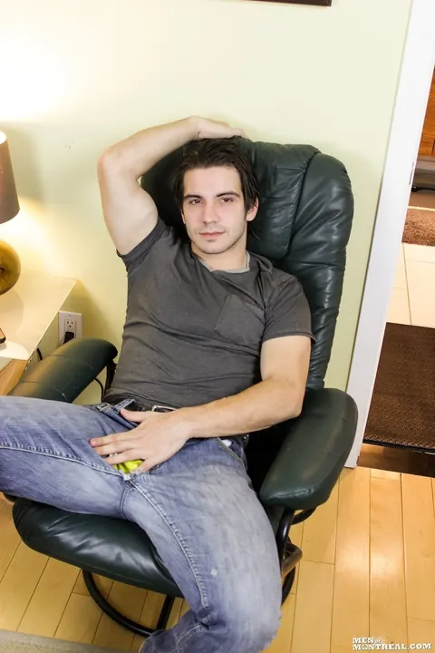 Hairy Canadian Man Strips and Masturbates While Fingering Himself – photo 1 of 15