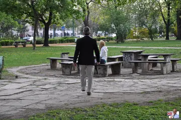 Slim Russian Blonde Strips Out of Her Skirt Outdoors for Sex