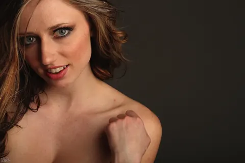 Lily Xo: Busty Brunette in Restraints Gets Oiled and Posed with Whipped Cream – photo 15 of 15