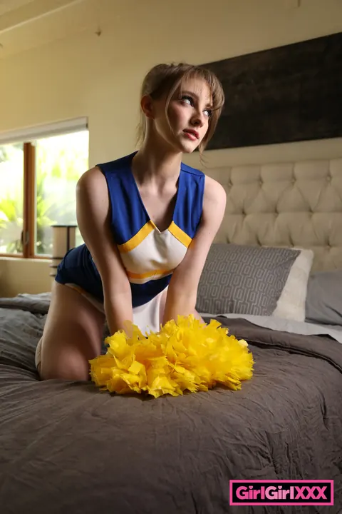 Maria Kazi: Busty Blonde Women in Uniforms Strip and Fuck with Dildos – photo 6 of 21
