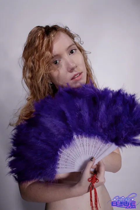 Nicki Blue: Redhead with Big Enhanced Tits Poses Nude for a Modeling Shoot – photo 6 of 15