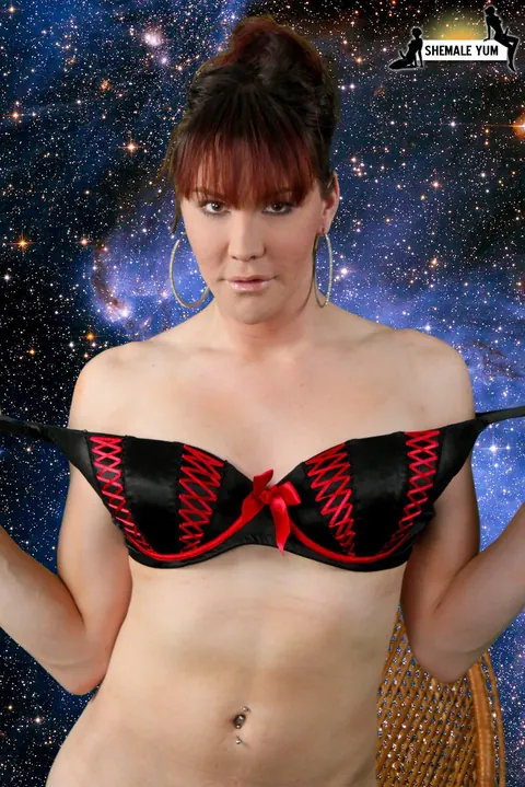 Mature Trans Woman Undresses and Poses with Her Cock Out – photo 7 of 16