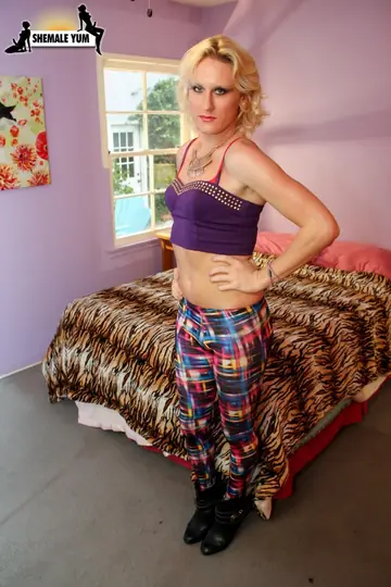 Mature Trans Woman Undresses and Reveals Her Small Tits