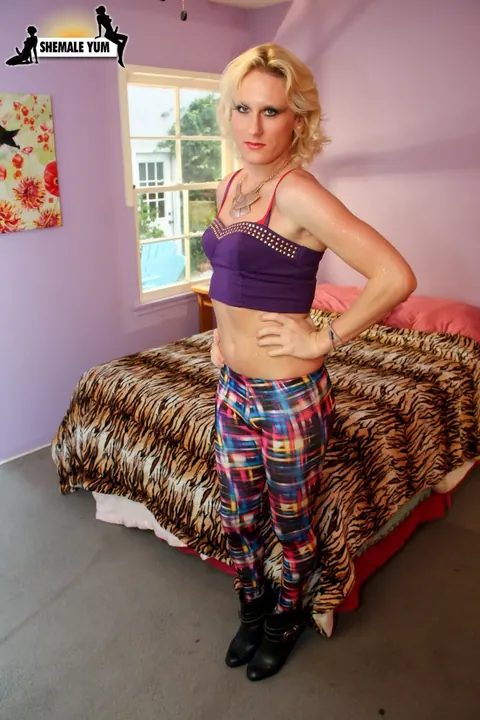 Mature Trans Woman Undresses and Reveals Her Small Tits – photo 1 of 16