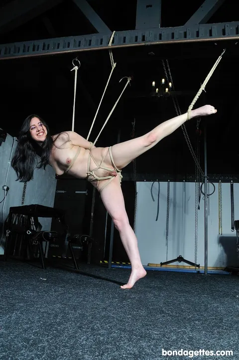 Honesty: Brunette Bound in Restraints for BDSM – photo 14 of 21