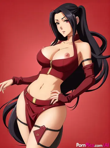 AI-Generated Busty Woman Spreads Her Pussy