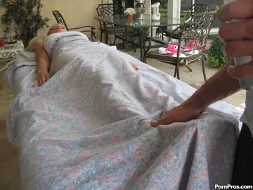 Blonde MILF Sucks and Rides Her Masseur