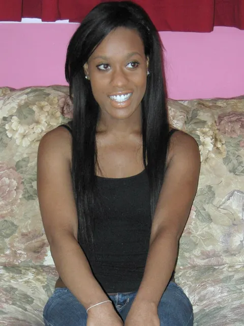 Petite Ebony Beauty Poses Fully Clothed Outdoors – photo 1 of 20
