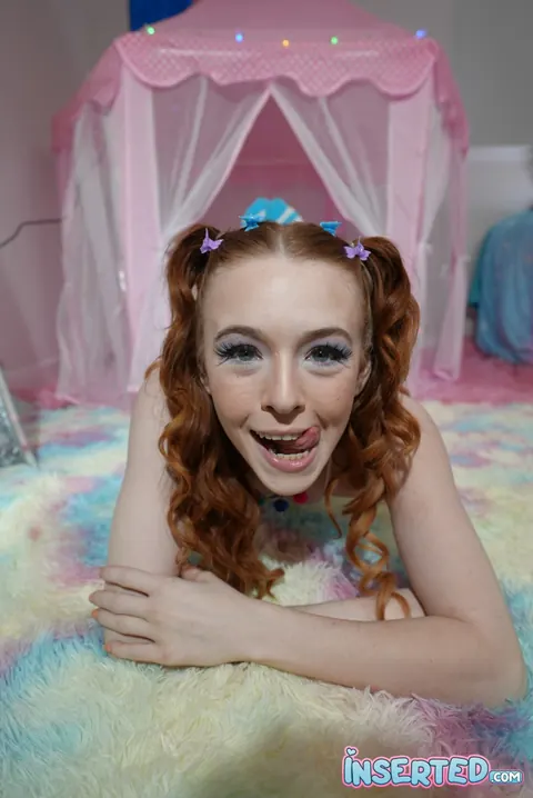 Madi Collins: PAWG Redhead in Pigtails Strips Out of Her Bikini and Spreads – photo 8 of 20