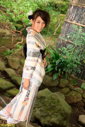 Aoi Mizuno – Petite Japanese Brunette Has Outdoor Threesome in Socks and Costume
