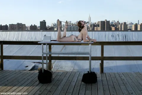 Nadia Styles: Busty Blonde Dominates Slim Latina Outdoors with Bondage – photo 21 of 21