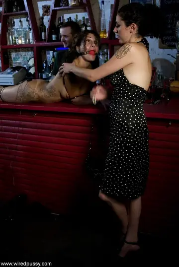 Nadia Styles – Blonde Latina with Big Tits Dominates Bound Lesbian in Public